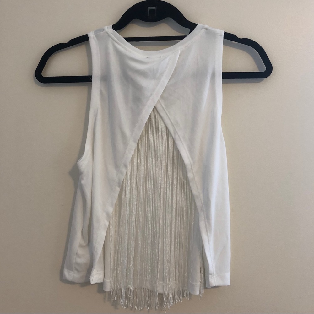 ASOS open fringe back top